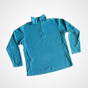 Patagonia Women’s Synchilla 1/4 Pullover Sweater L Aquamarine Blue Green
